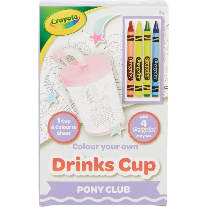 Стаканчик-раскраска Crayola Пони-клуб с карандашами (15765-B) - фото 2