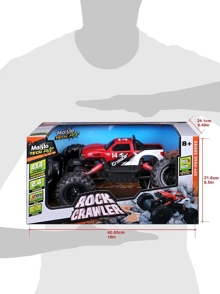 Машинка іграшкова на радіокеруванні Maisto Tech Rock Crawler червона (82746 red) - фото 18