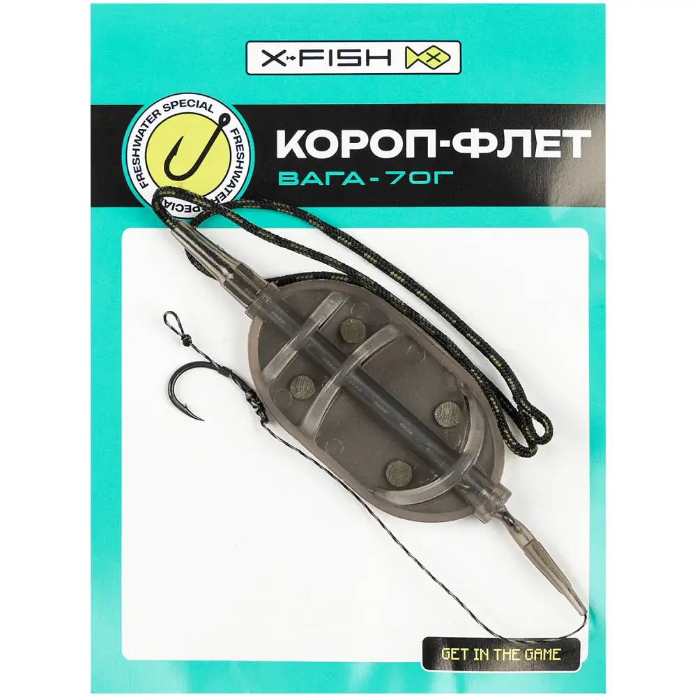 Оснащення коропове X-Fish Короп-флет 1 гачок 70g - фото 2