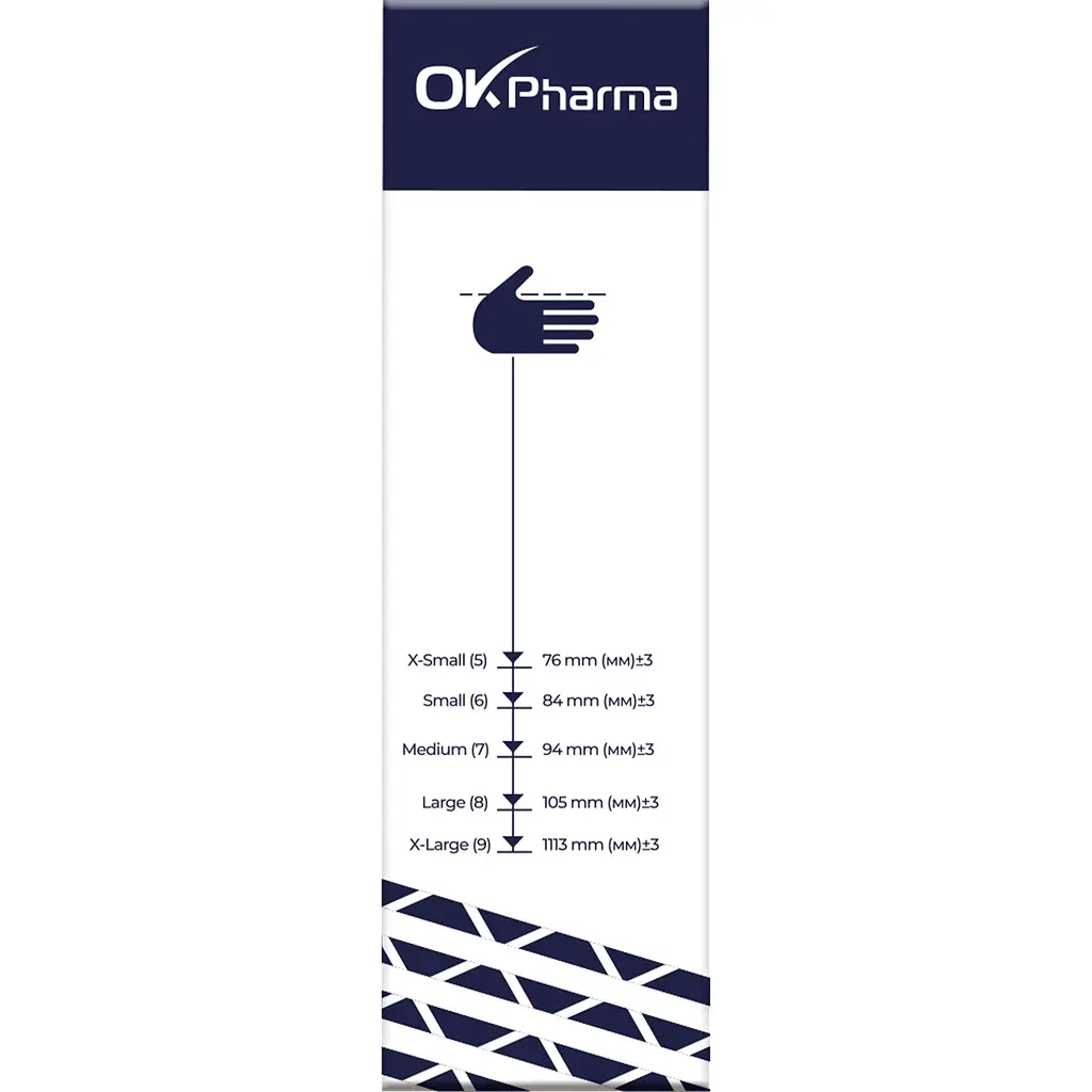 Уцінка. Рукавички OK Pharma нітрилові розмір M 100 шт.  - фото 3