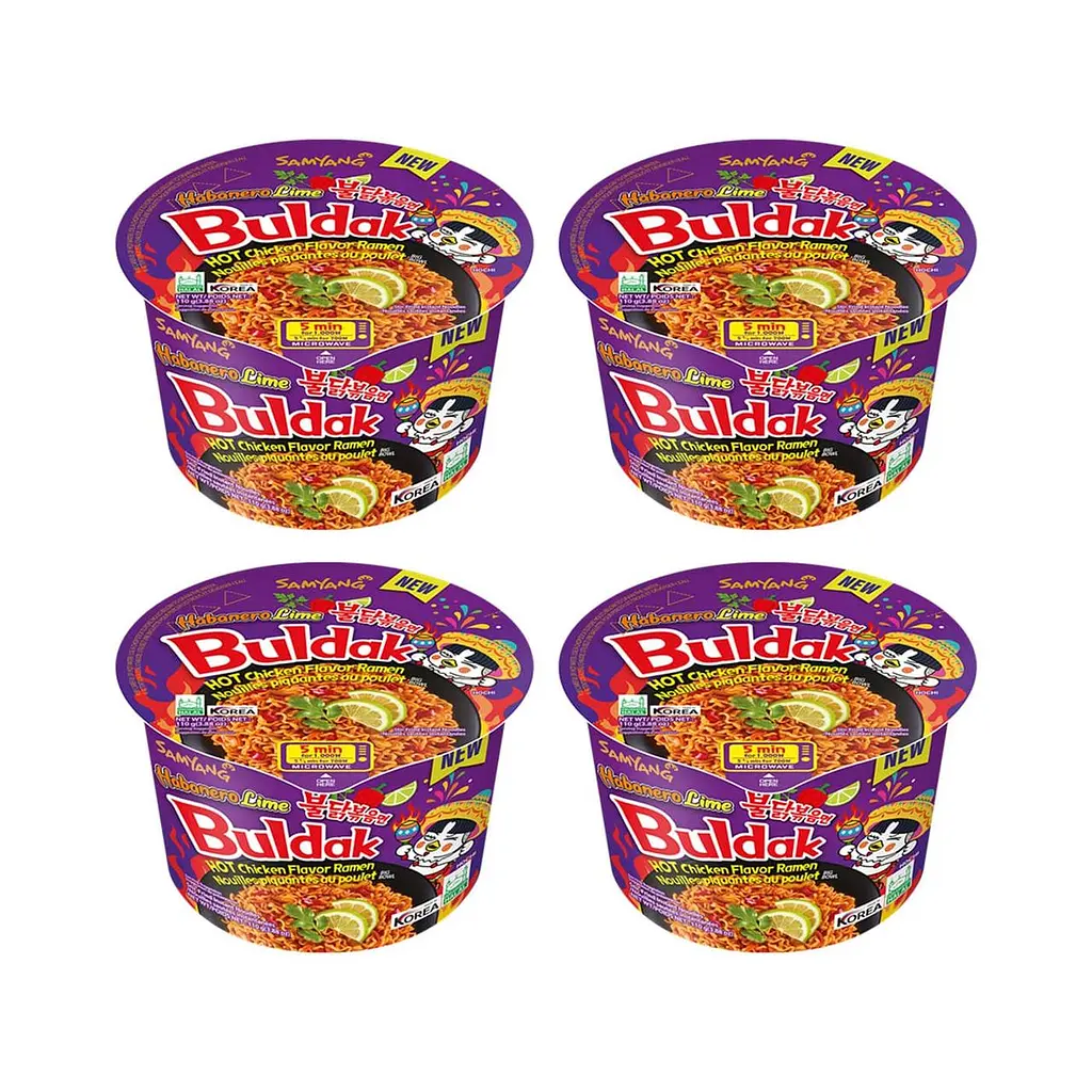 Локшина швидкого приготування Samyang Buldak Ramen Habanero Lime Bowl 110г - фото 5