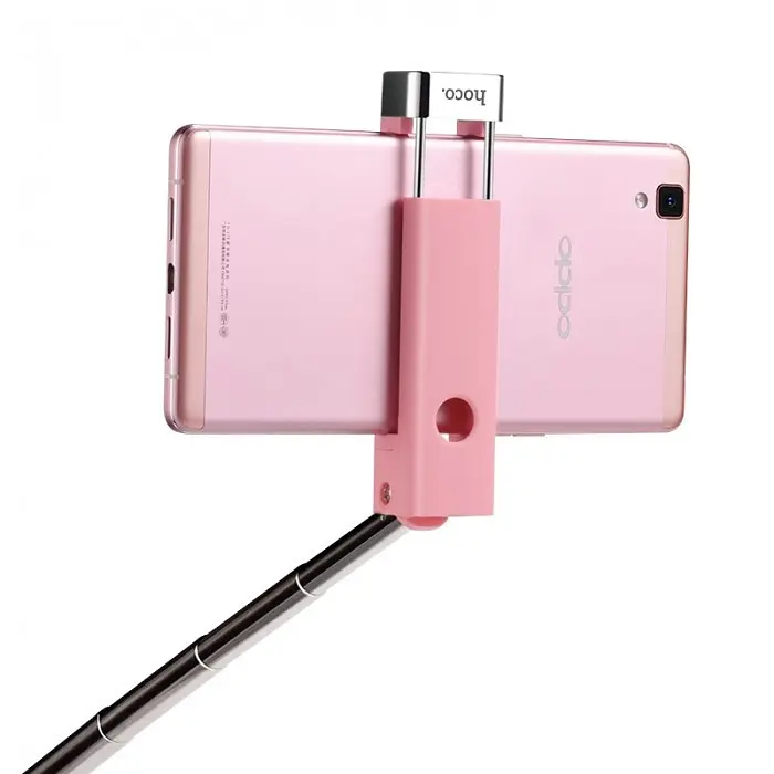 Бездротовий монопод для селфі HOCO K4 Beauty Wireless Selfie Stick Рожевий - фото 2