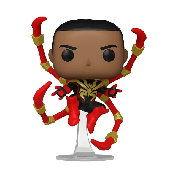 Фигурка Funko Pop Марвел Майлз Моралес Железный Паук Marvel Miles Morales Iron Spider 10 см Chase M MM 1448C - фото 2
