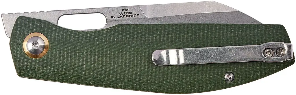 Ніж CJRB Ekko, AR-RPM9 Steel, Micarta зелений - фото 2
