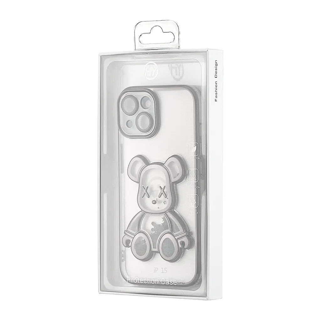 Чохол Shining Bear Case Protected Camera iPhone 15 Black - фото 2