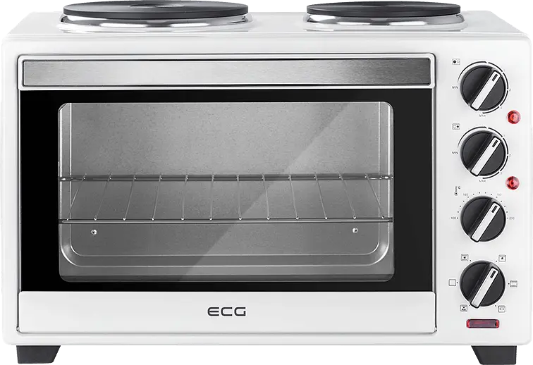 Електродуховка з конфорками ECG ET 32303 White 30 л - фото 4