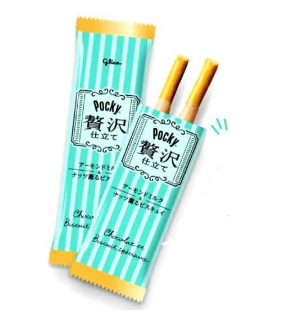 Японські палички Glico Pocky Zeitaku Jitate Almond Milk 110г - фото 5