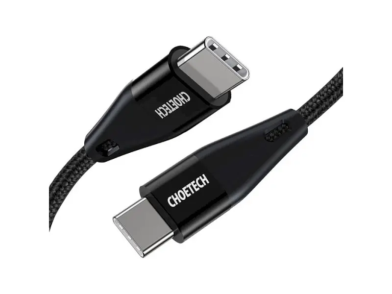 Кабель USB Type-C Choetech USB Type-C to USB Type-C 60W 1.2m Black (XCC-1003)