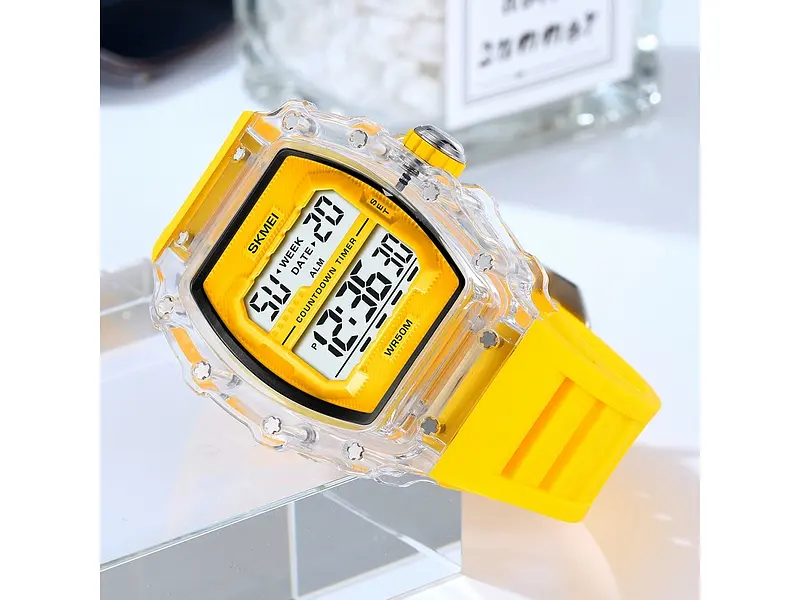 Чоловічий наручний годинник 2296WTYL White-Yellow Skmei acs0030037 - фото 6