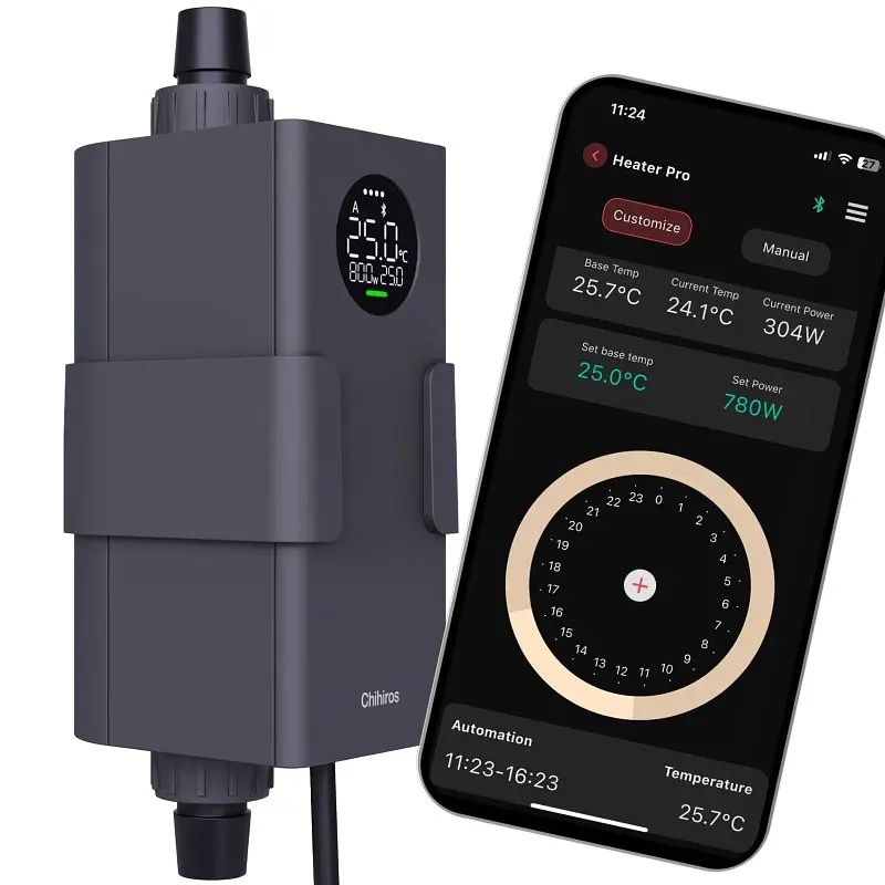 Нагрівач зовнішній Chihiros Heater Pro 16/22мм, 10-1000W з керуванням через додаток - фото 2