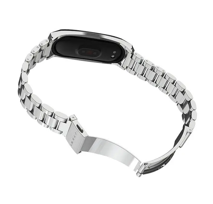 Металевий ремінець Primo Mijobs для фітнес-браслета Xiaomi Mi Smart Band 5 Silver - фото 3