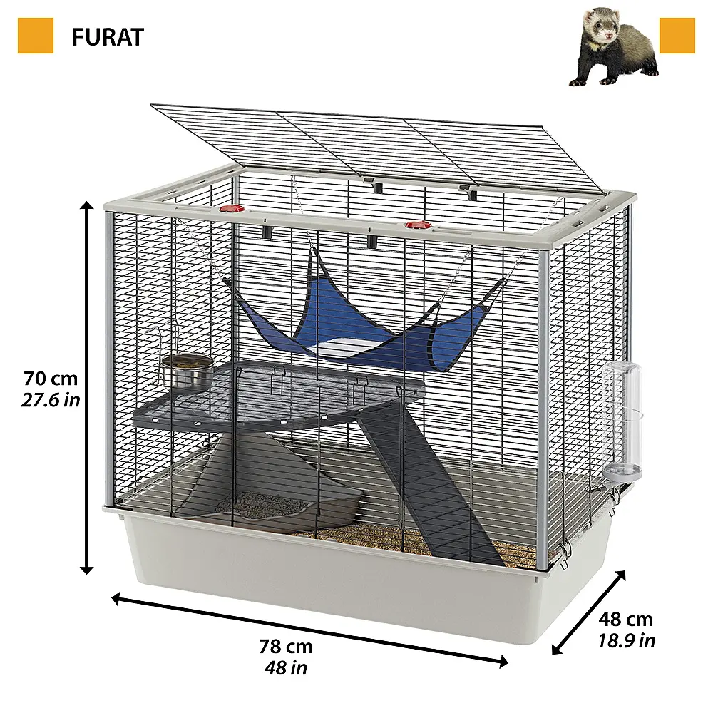 Клітка Ferplast Furat 80 для тхорів і щурів - фото 8