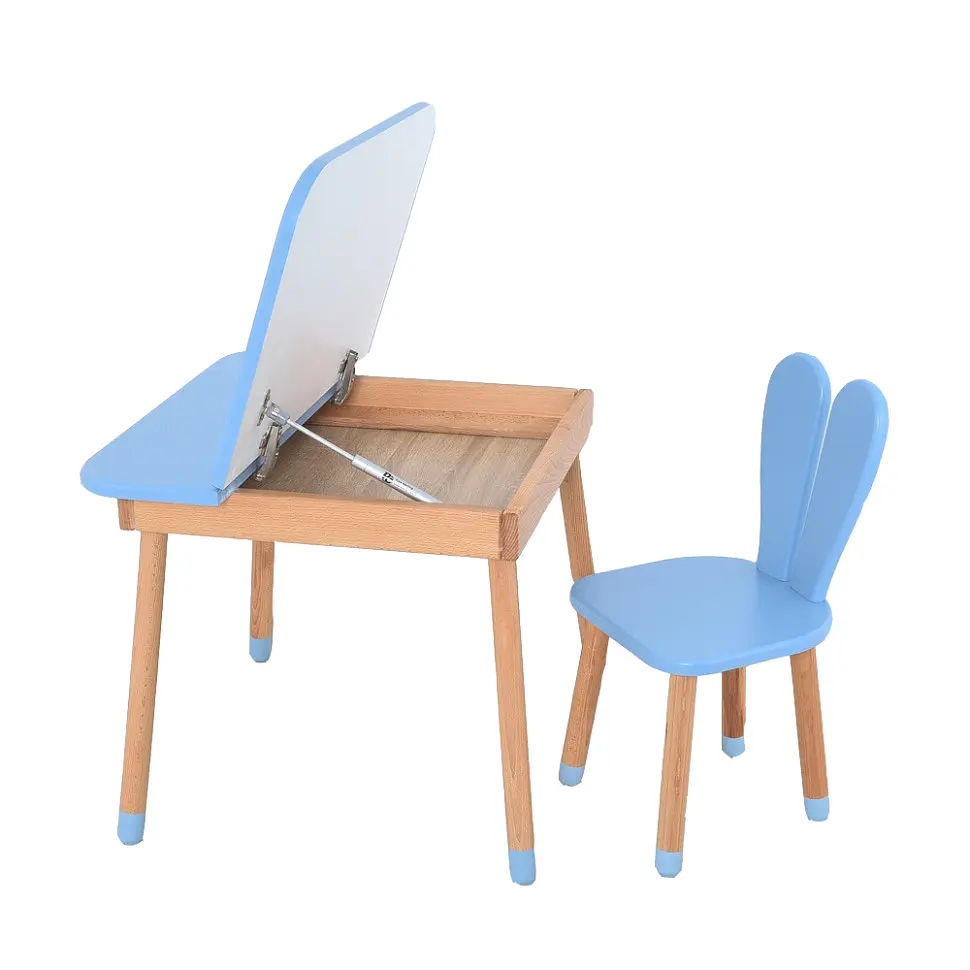 Детский стол 04-025BLAKYTN-DESK, со стульчиком, синий - фото 2