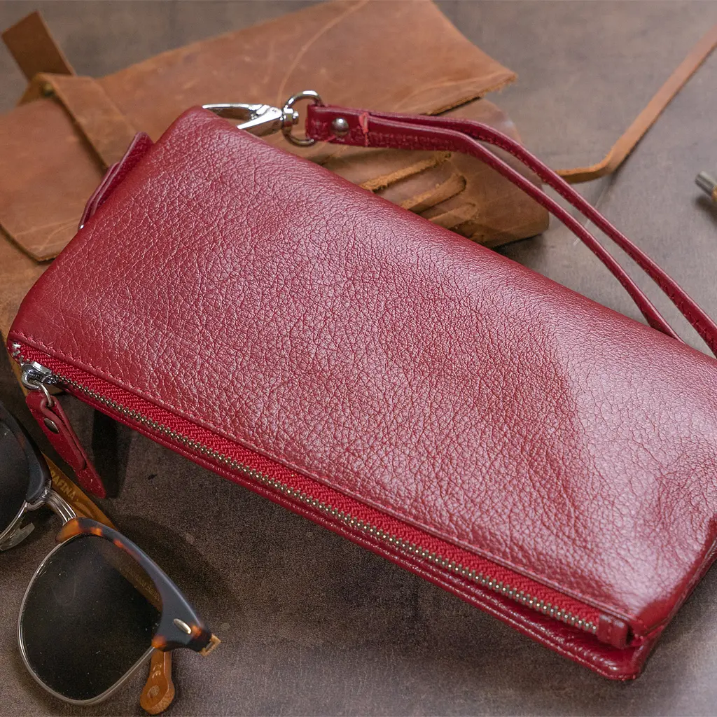 Жіночий шкіряний гаманець-клатч ST Leather 20.8х10х2 см acs0015267 - фото 7