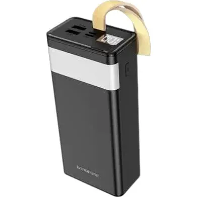 Акумулятор Borofone Coolmy digital display power bank BJ18A 30000mAh з ремінцем чорний 6974443381399