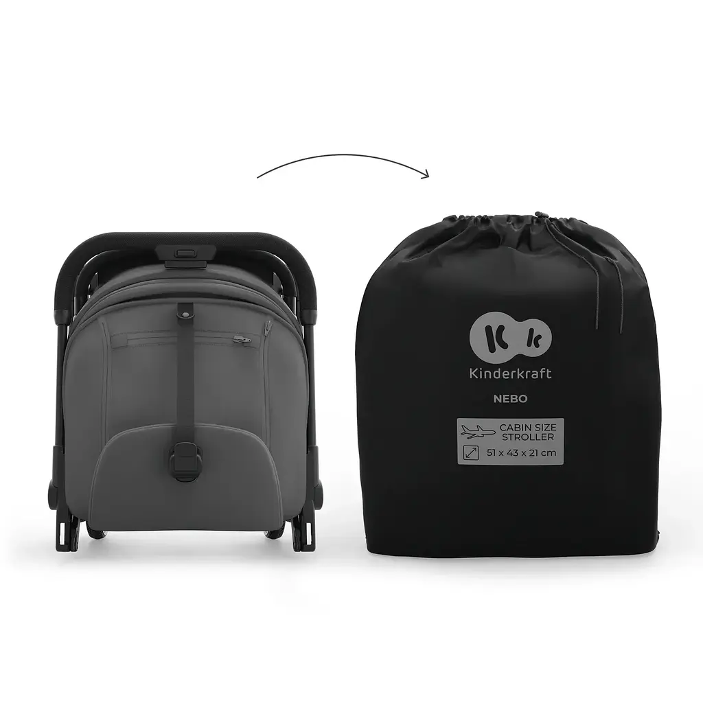 Прогулянкова коляска Kinderkraft Nebo Platinum Grey Beige (KSNEBO00GRY0000) - фото 8