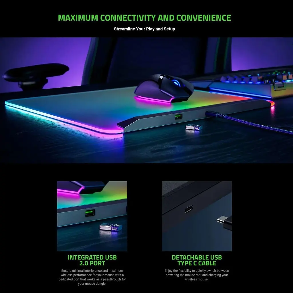 Ігрова поверхня Razer Firefly V2 Pro, Black (RZ02-04920100-R3M1) - фото 5