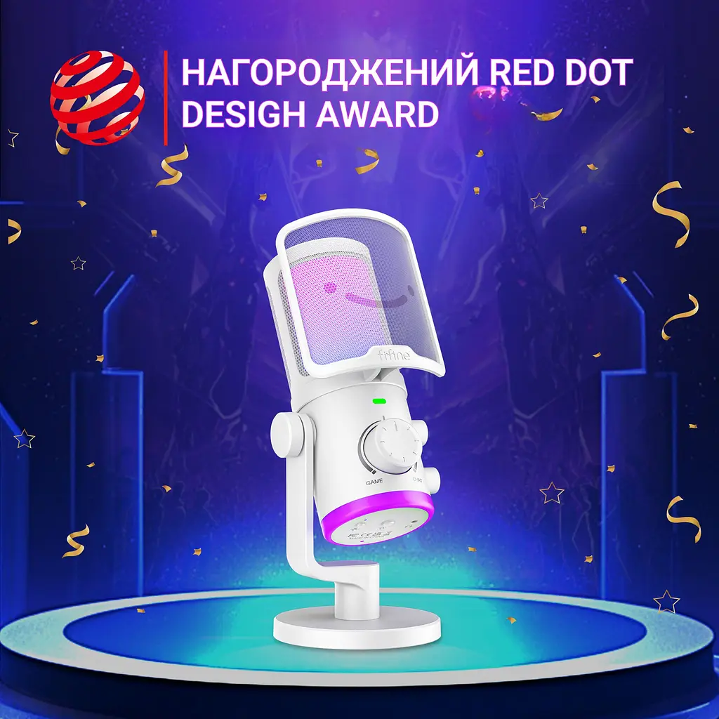Микрофон Fifine USB (TAM6W) - фото 6