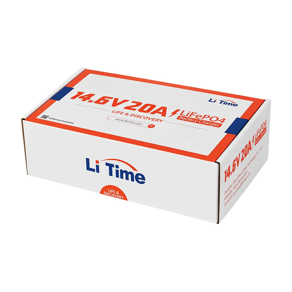Зарядний пристрій для акумуляторних батарей LiFePO4 14.6V/20A LiTime L12V20A-BCHA-X (44-00537) - фото 11
