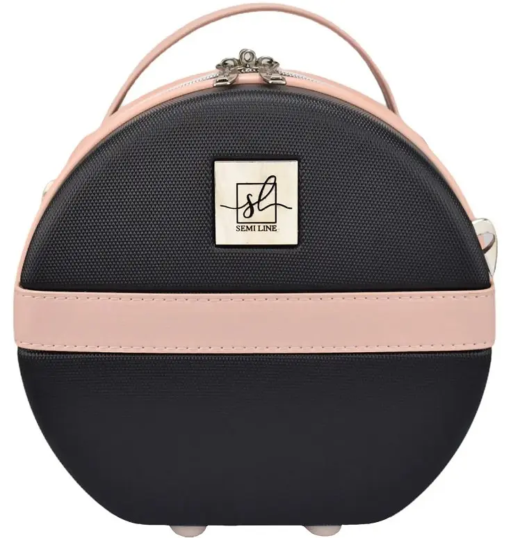 Бьюти-кейс Semi Line 5L Black/Pink Cream (T5671-1) (DAS302669) - фото 3