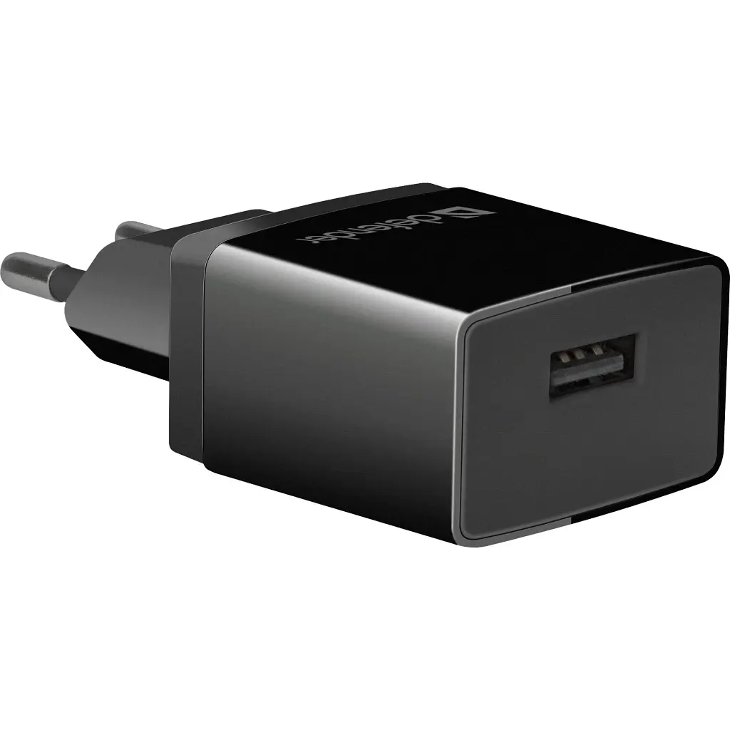 Зарядний пристрій Defender EPA-10 black, 1xUSB, 5V / 2.1A (83572) - фото 2