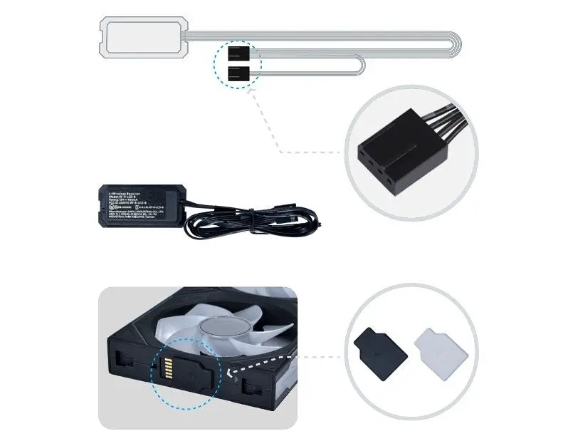 Вентилятор Lian Li Uni Fan SL-INF Wireless 120-3 Reverse Blade Black (G99.12RSLIN1W3B.00) - фото 2