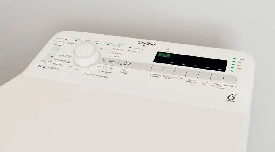 Whirlpool Пральна машина вертикальна, 6кг, 1000, C, 60см, дисплей, білий - фото 7