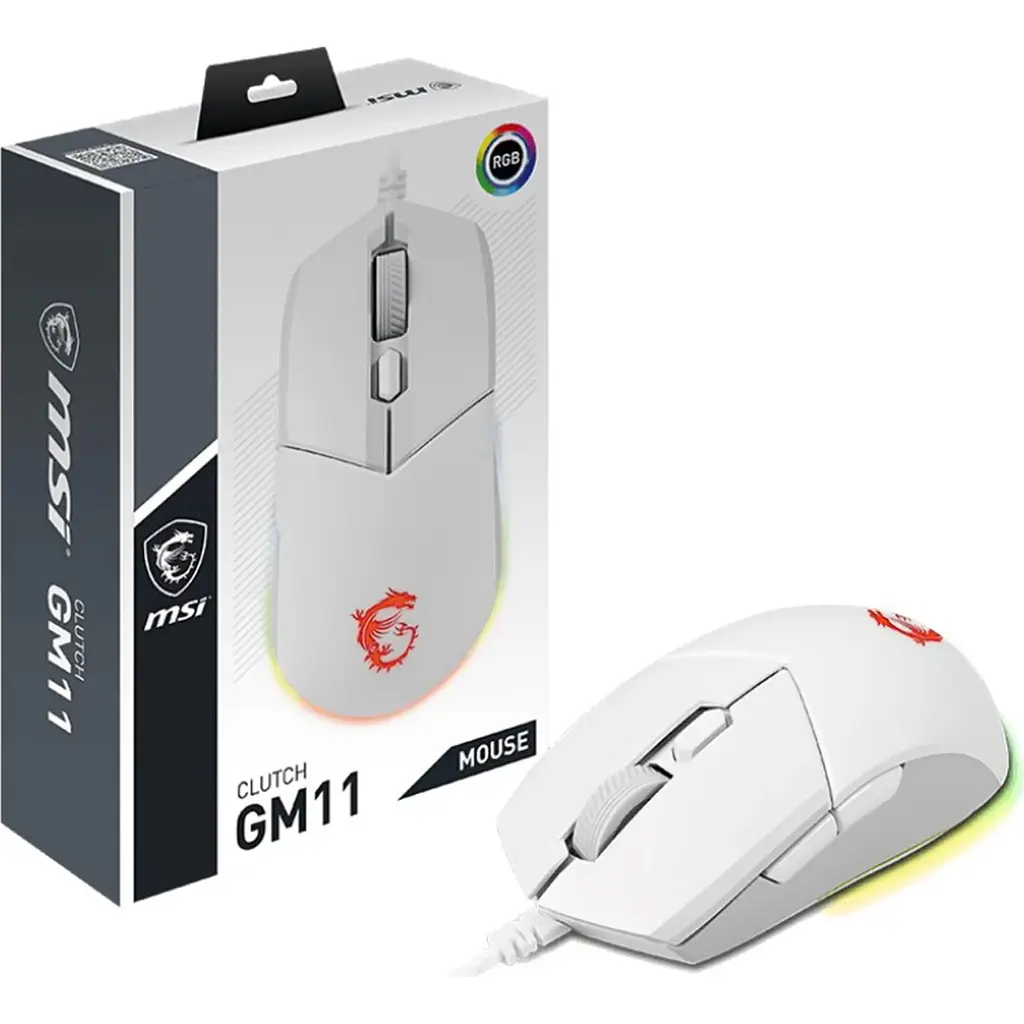 Мышь MSI Clutch GM11 White (S12-0401950-CLA) [120912] - фото 5