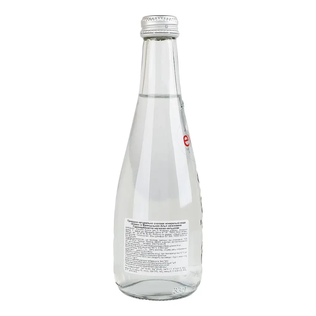 Вода мінеральна Evian негазована скло 0.33 л (475296) - фото 3