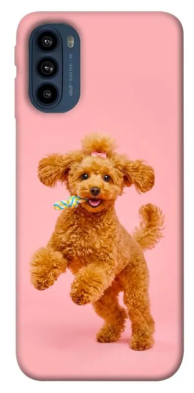 TPU чохол Demsky Happy poodle для Motorola Moto G41