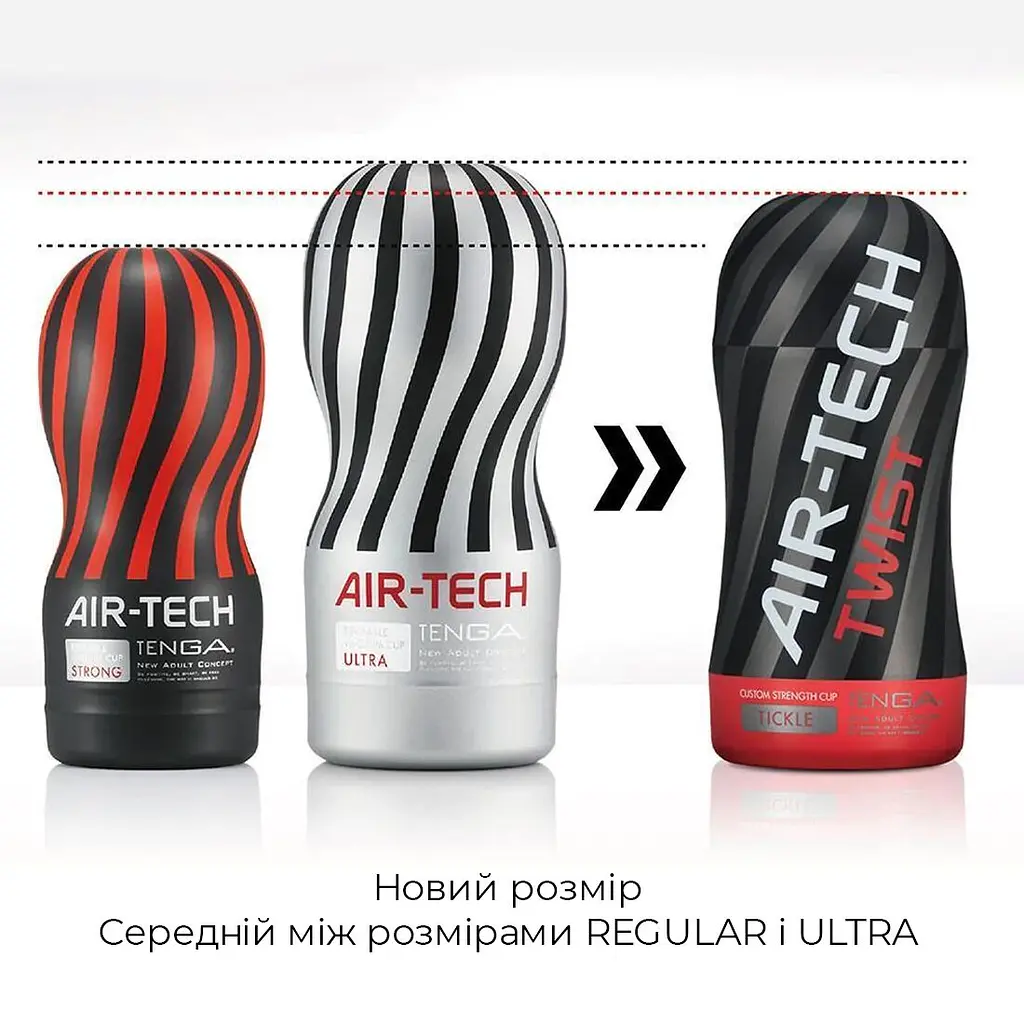 Мастурбатор Tenga Air-Tech Twist Tickle Red зі змінною тугістю обхвату, ефект глибокого мінету - фото 5