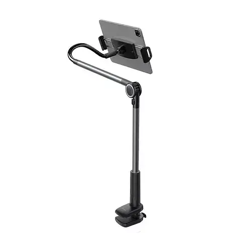 Тримач настільний для ґаджетів Baseus Otaku Life Rotary Adjustment Lazy Holder Pro for Phone Ipad LUZQ000013 Grey - фото 2