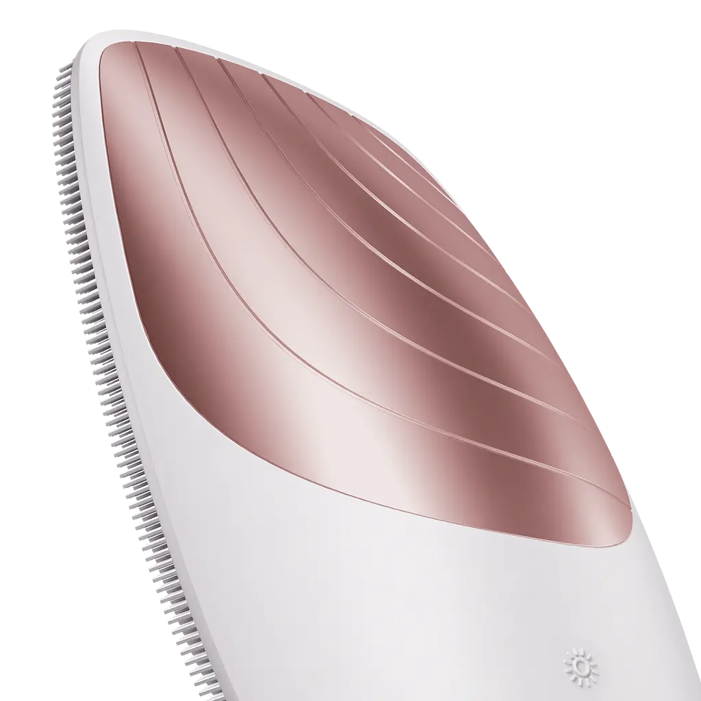 Електронна звукова термощітка для обличчя GESKE Sonic Thermo Facial Brush 6 в 1 пудрова - фото 2