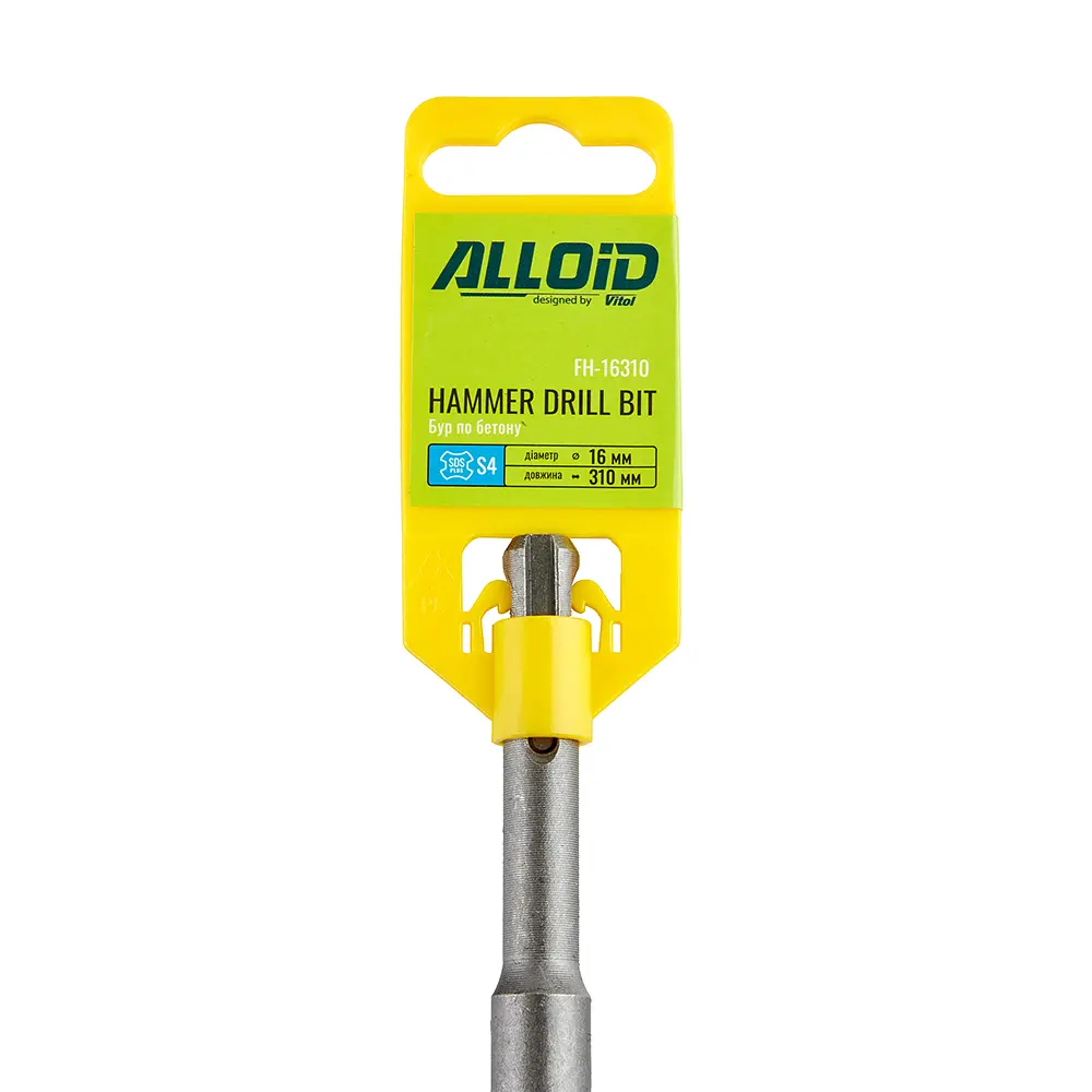 Бур по бетону Alloid Building Tools SDS-plus S4 16x310 мм (FH-16310) - фото 2