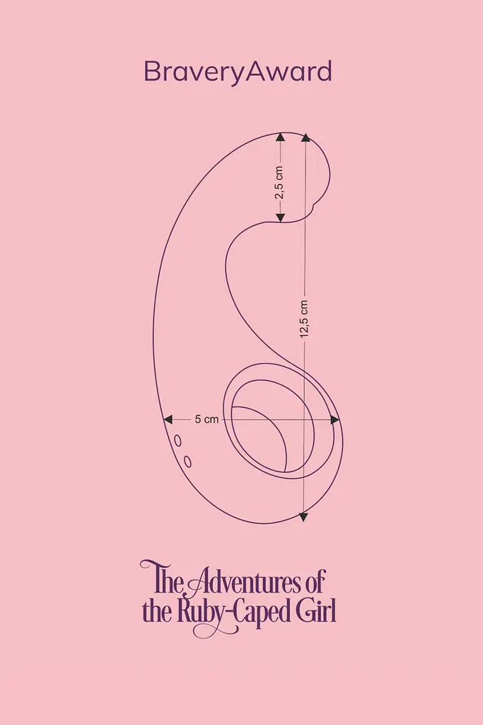 Вібратор FairyGasm BraveryAward 12.5 см блакитний - фото 12