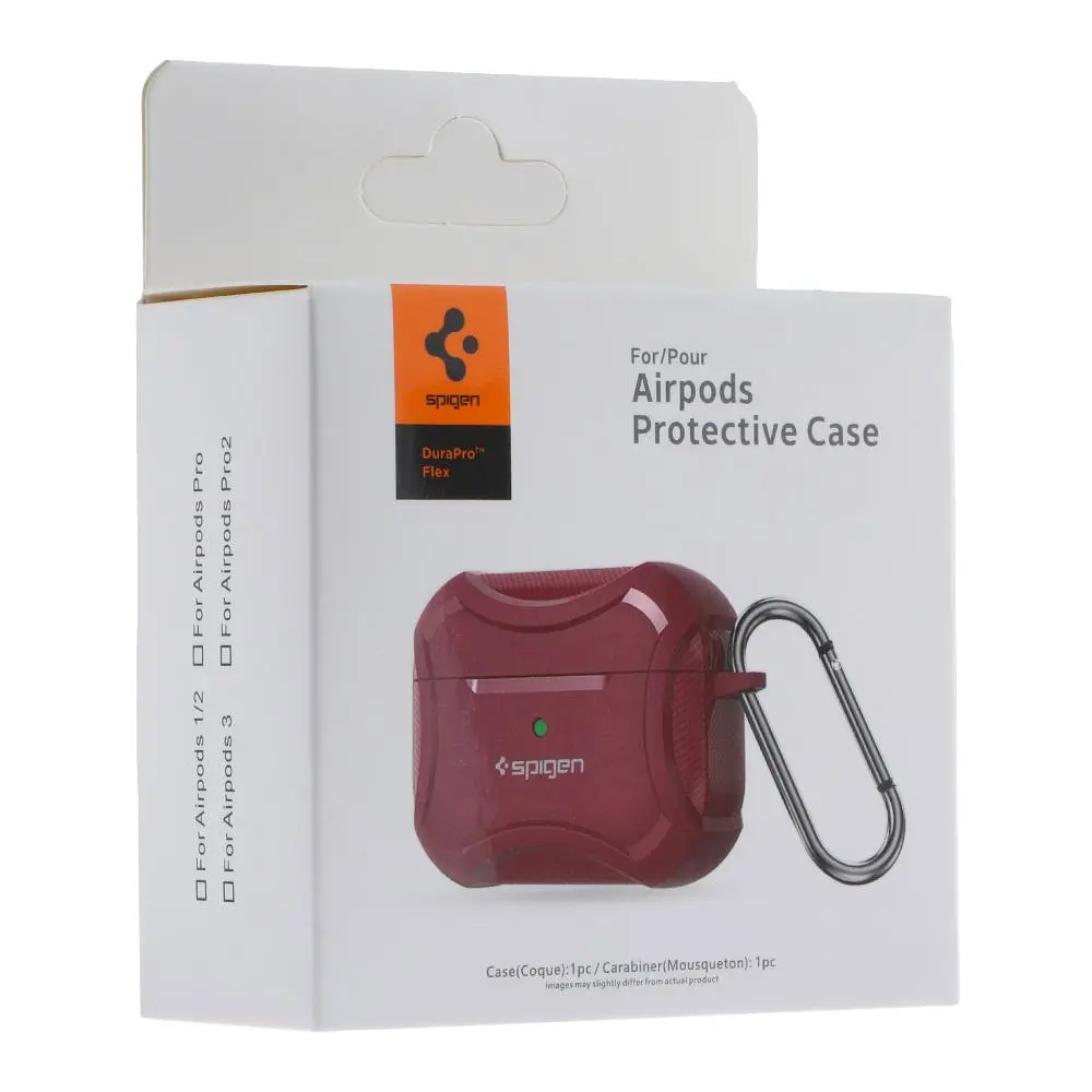 Футляр із карабіном Spigen DuraPro Flex Airpods 3 Bordo (35268_3345643) - фото 2