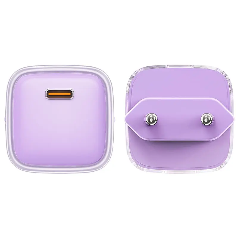 МЗП Acefast A53 Sparkling series PD30W GaN (1USB-C) Alfalfa purple - фото 3