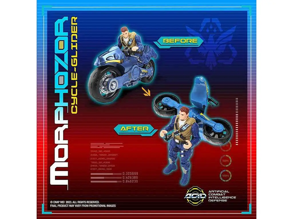 Ігровий набір A.C.I.D. MorphoZor Cycle-Glider/МорфоЗор Мотопланер, 535001 - фото 3