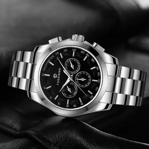Чоловічий наручний годинник Forsining Walker Steel - фото 7
