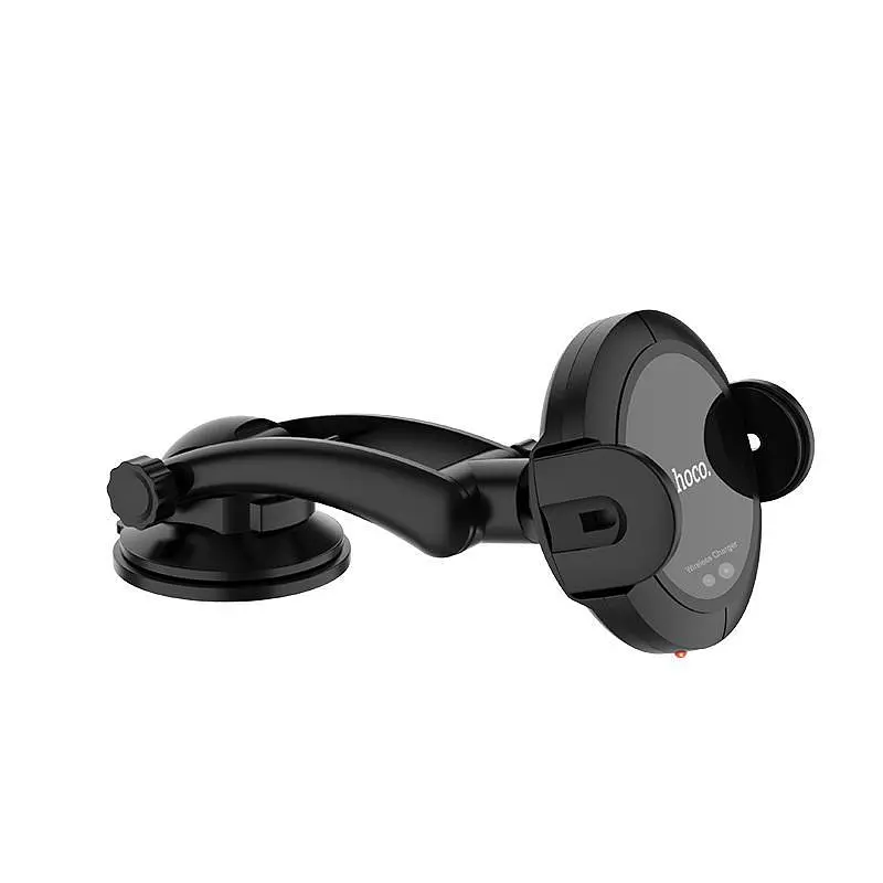 Холдер Hoco CA35 Black (Кріплення присоска + Вентиляційна решітка) + Wireless Charger - фото 3