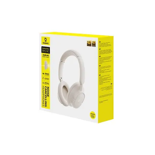 Навушники Baseus Bass BH1 NC Wireless Noise Cancelling Headphones білий A0203702 A0203702 - фото 2