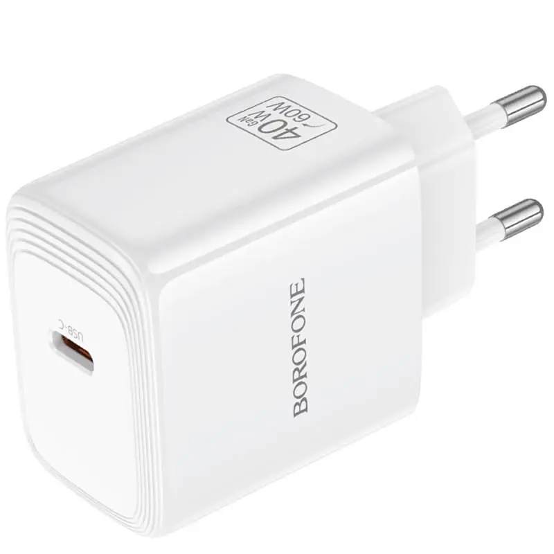СЗУ Borofone BN33 Fuente PD40W (1USB-C) White - фото 6