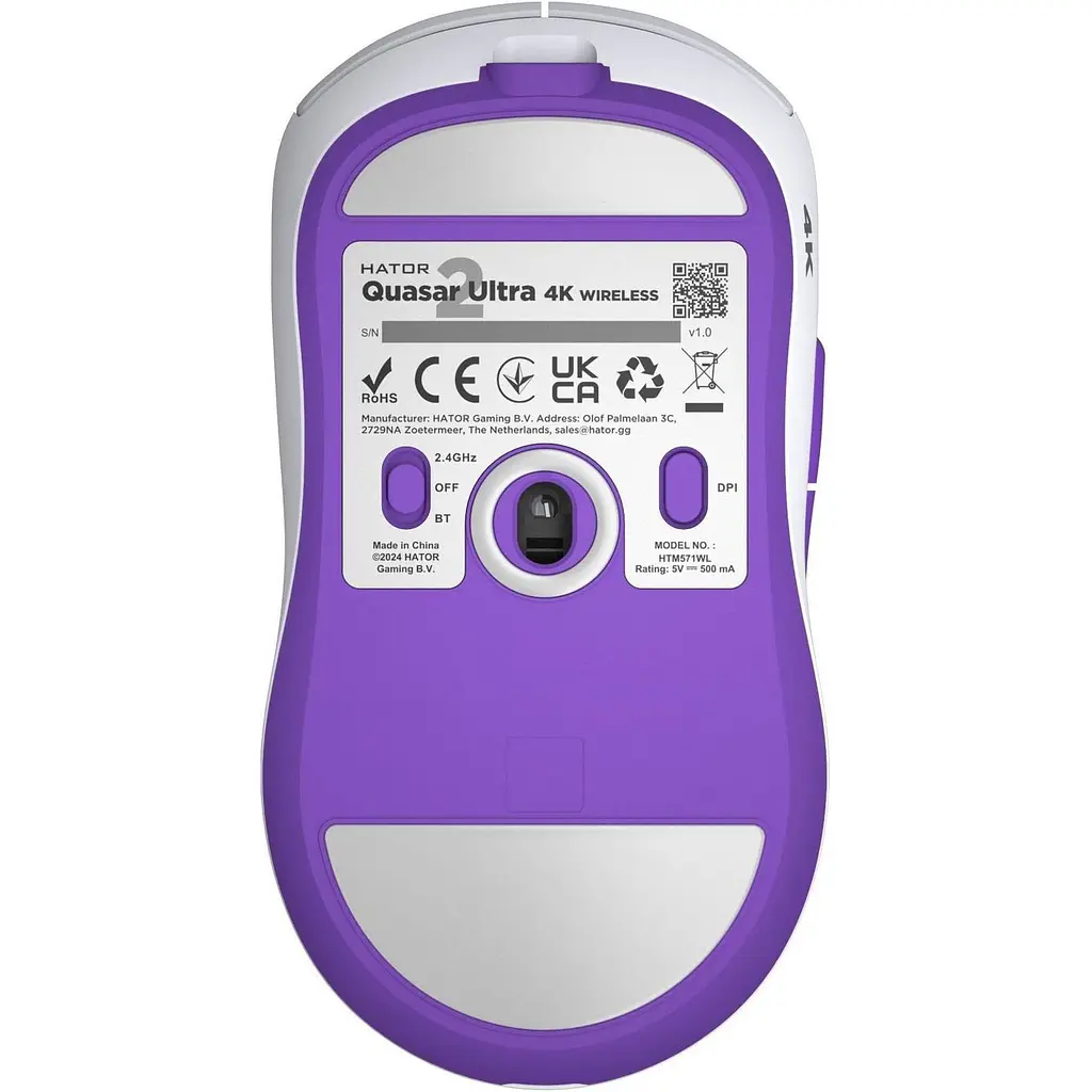 Миша Hator Quasar 2 Ultra 4K Wireless White/Lilac (HTM571WL) [116897] - фото 5