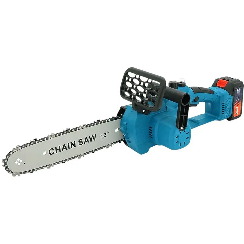 Акумуляторна ланцюгова пила Domotec Chain Saw 12| 24 V, зарядна + 2 акумулятори - фото 3