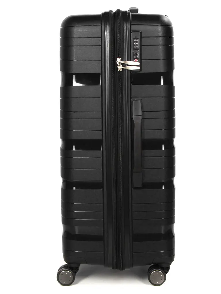 Валіза велика L поліпропілен Worldline Airtex 283 74,5×49×32см 120л Чорний - фото 6