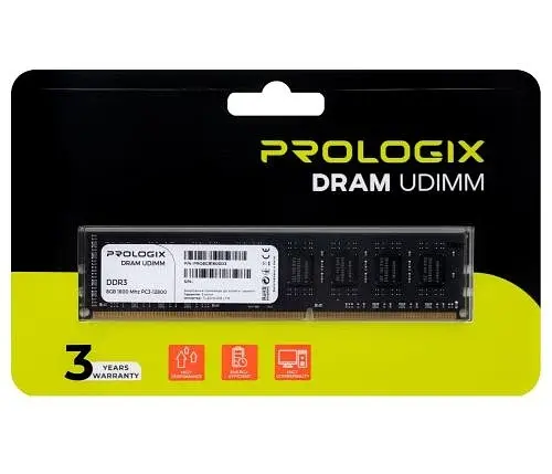 Пам'ять 8Gb DDR3, 1600 MHz, 11-11-11-28 Prologix teh0028104 - фото 2