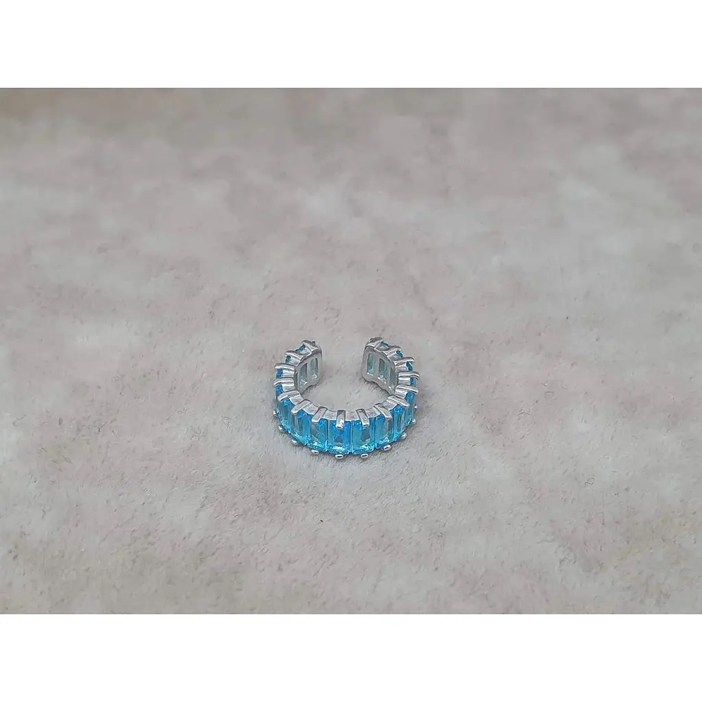 Срібна сережка-кафф на хелікс Umax. 70124U ГОЛ - фото 3