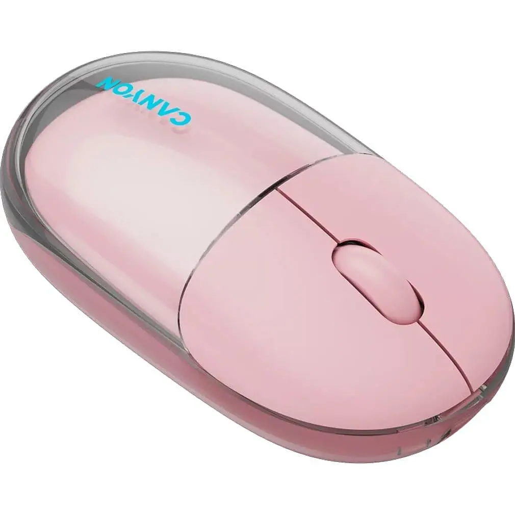 Мышь Canyon OnClick 24 BT/ Wireless Transparent/Pink (CNS-CMSW24P) - фото 2