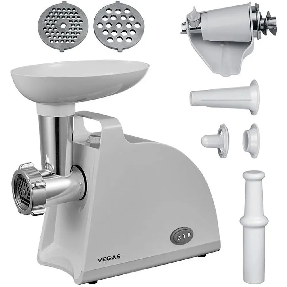 Мясорубка электрическая Vegas VMG-1730W 1400Вт белая (VMG-1730W) - фото 2