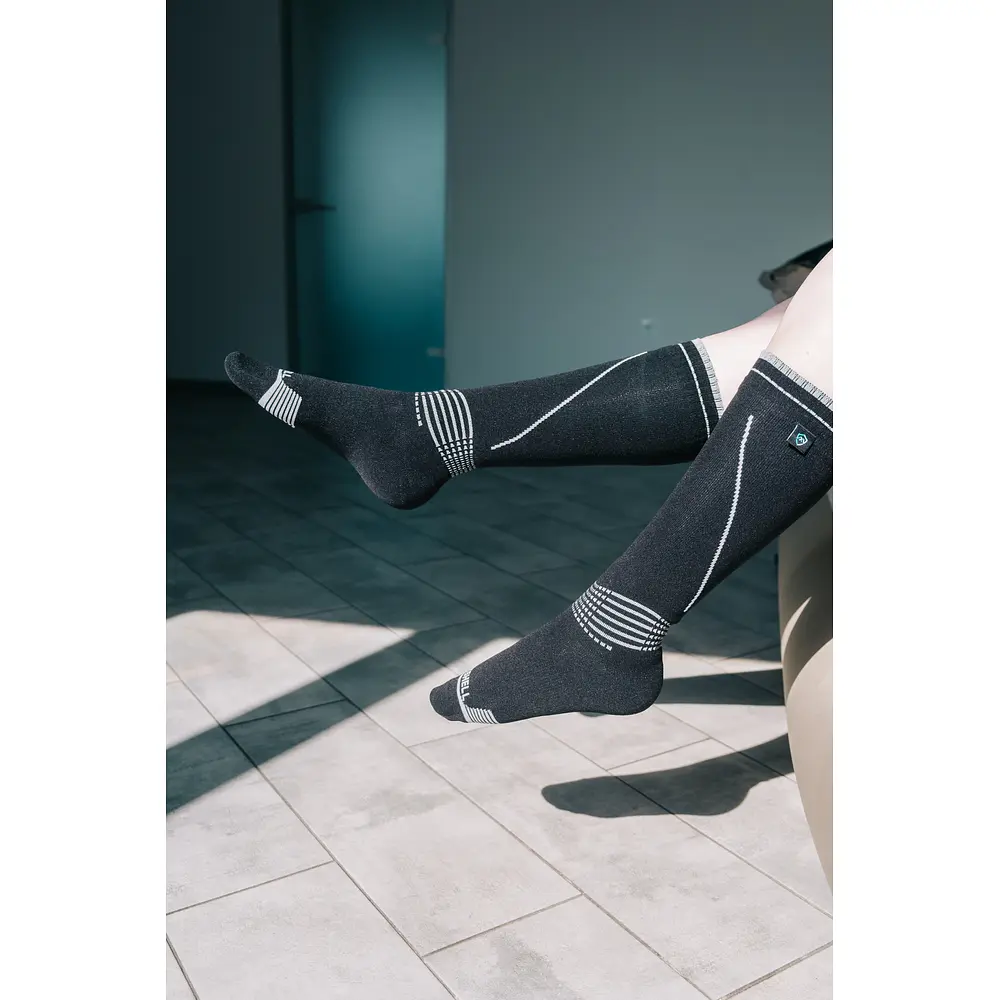 Водонепроникні шкарпетки Dexshell Longlite Socks 2.0, блакитні полоски, розмір M (39-42) - фото 15